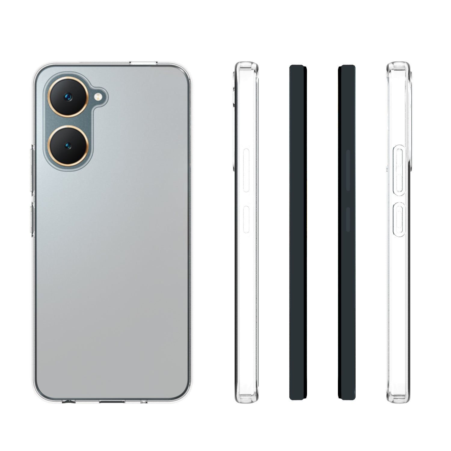 10Pcs / Pack For vivo Y03 Phone Case Watermark-Free Anti-scratch Clear TPU Phone Cover
