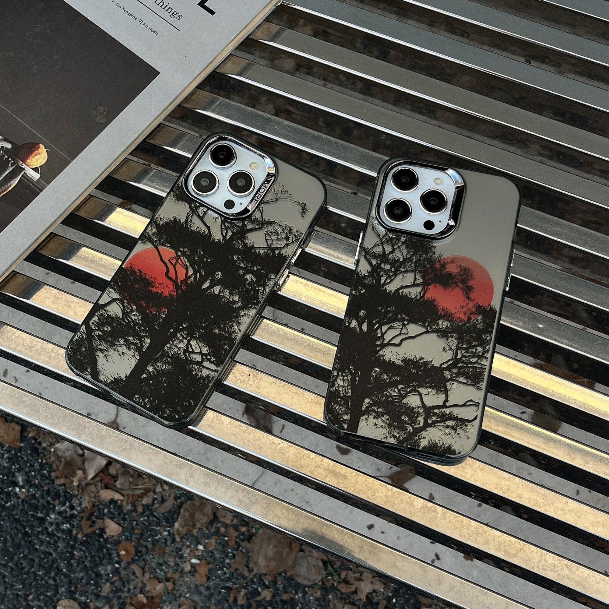 For iPhone 14 Pro Shockproof Case Anti-Drop Electroplating Hard PC+TPU Phone Cover