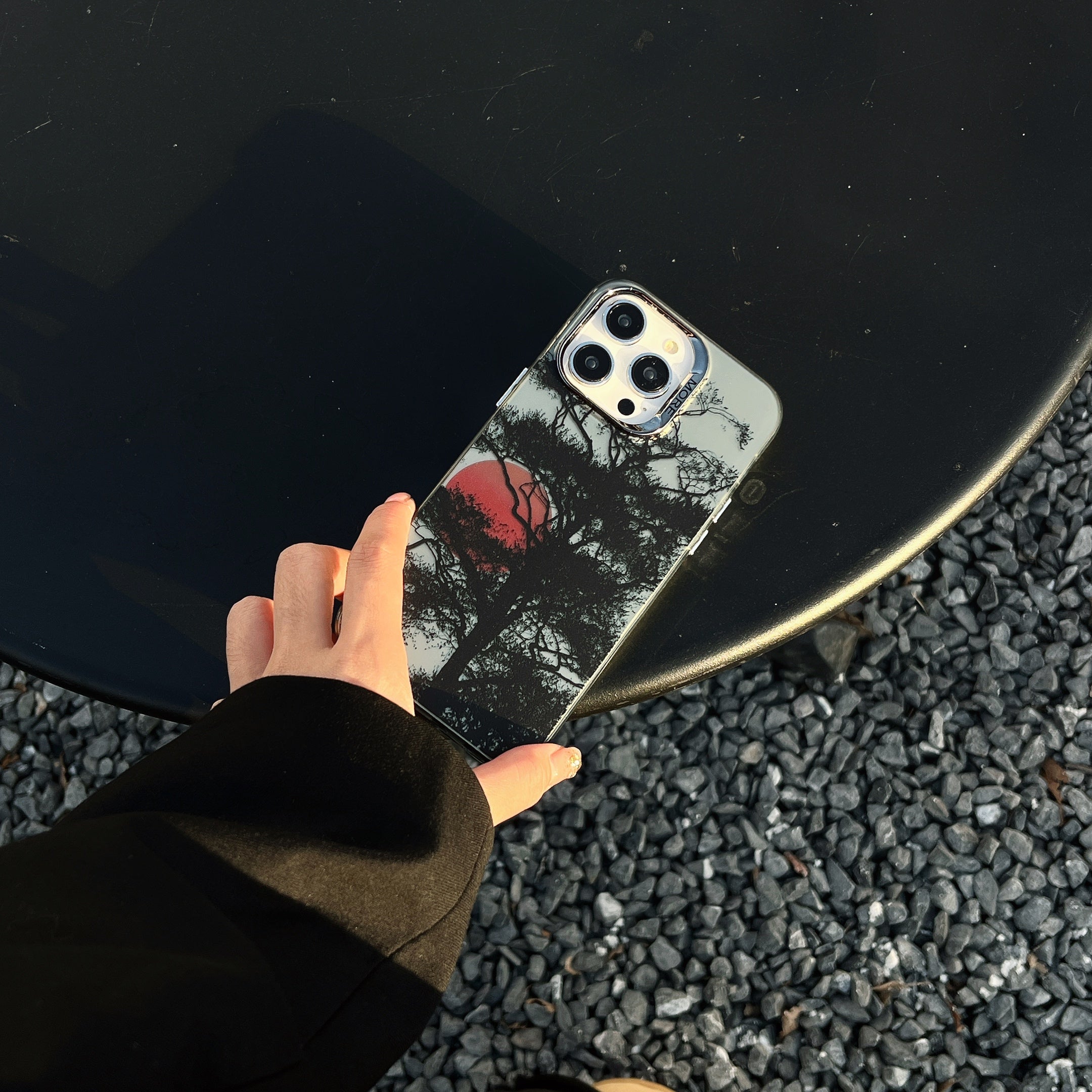 For iPhone 14 Pro Shockproof Case Anti-Drop Electroplating Hard PC+TPU Phone Cover