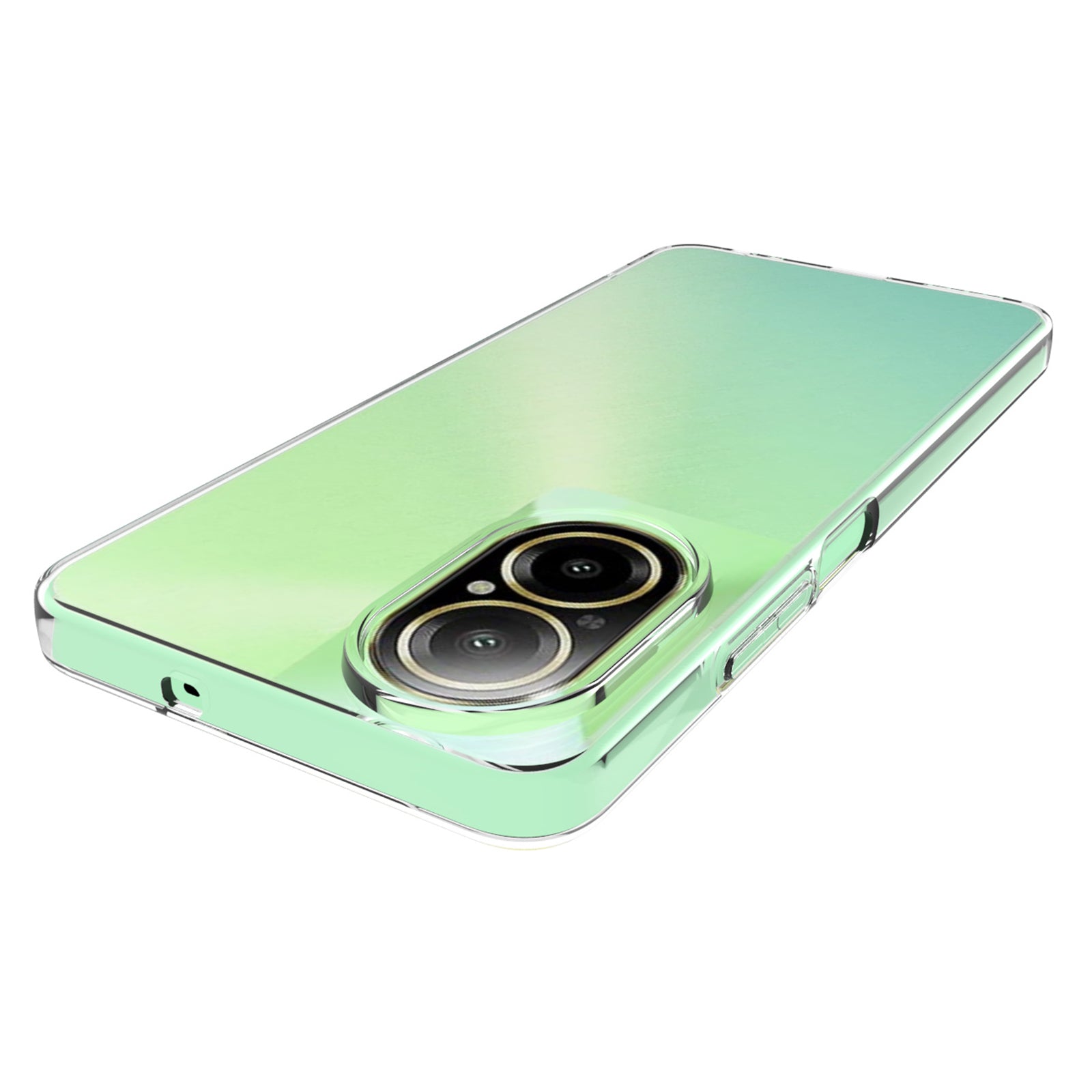 10Pcs / Pack For Realme C67 4G Case Watermark-Free Anti-drop TPU Phone Cover with Lanyard Hole