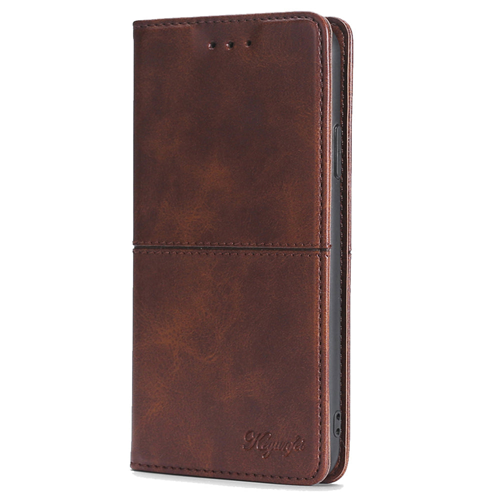 For Samsung Galaxy Xcover7 Case Card Slots Cowhide Texture Protective Phone Cover