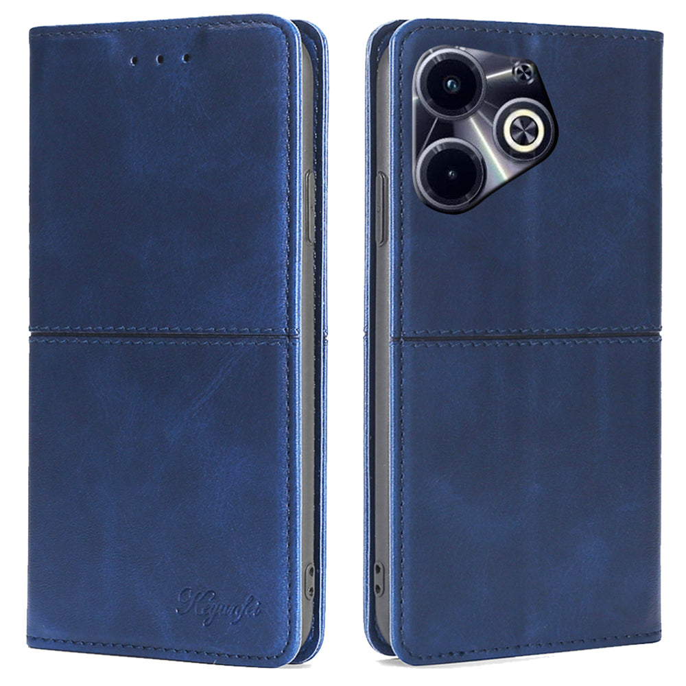 For Transsion Infinix Hot 40i Case Card Slots PU Leather Flip Stand Phone Cover