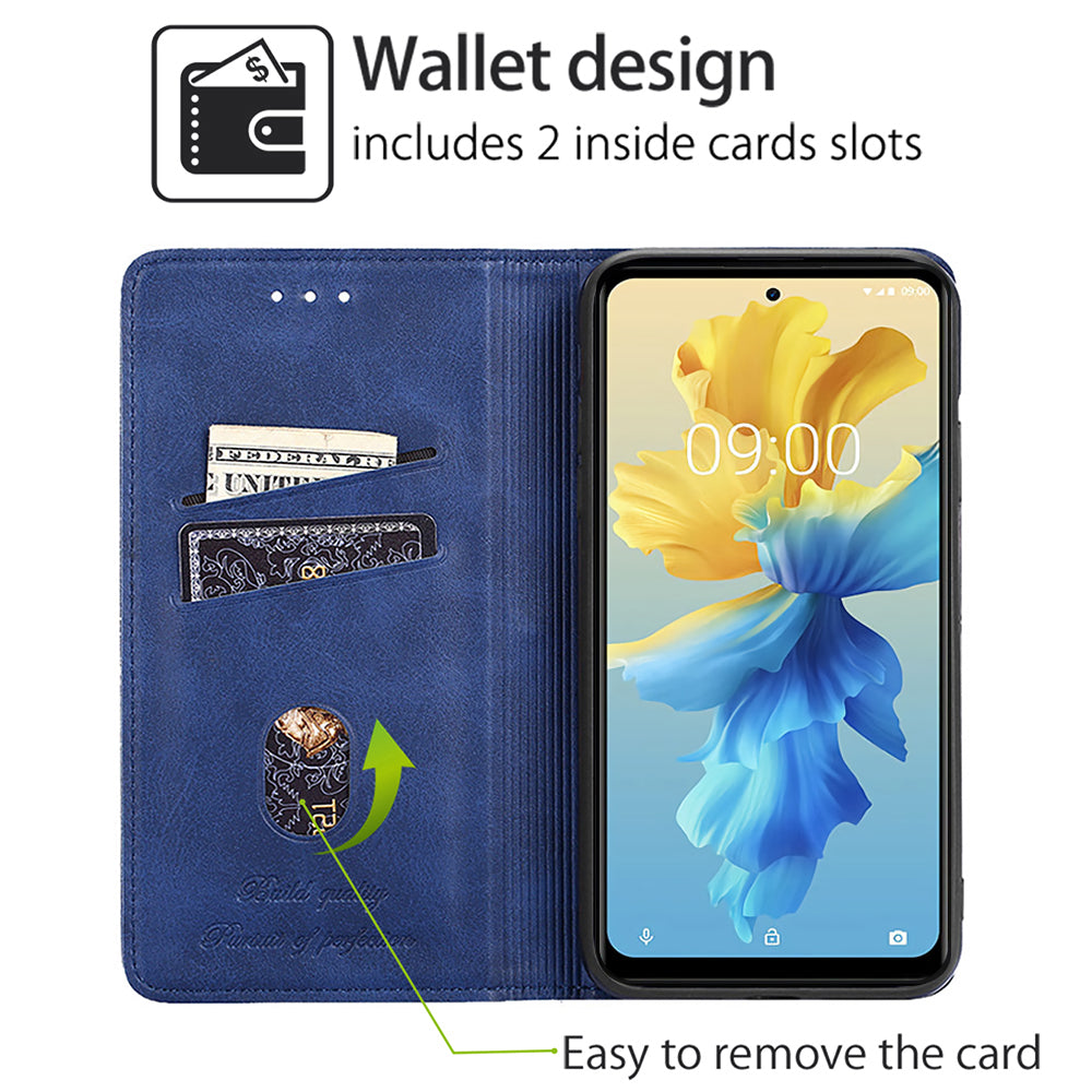 For Transsion Infinix Hot 40i Case Card Slots PU Leather Flip Stand Phone Cover