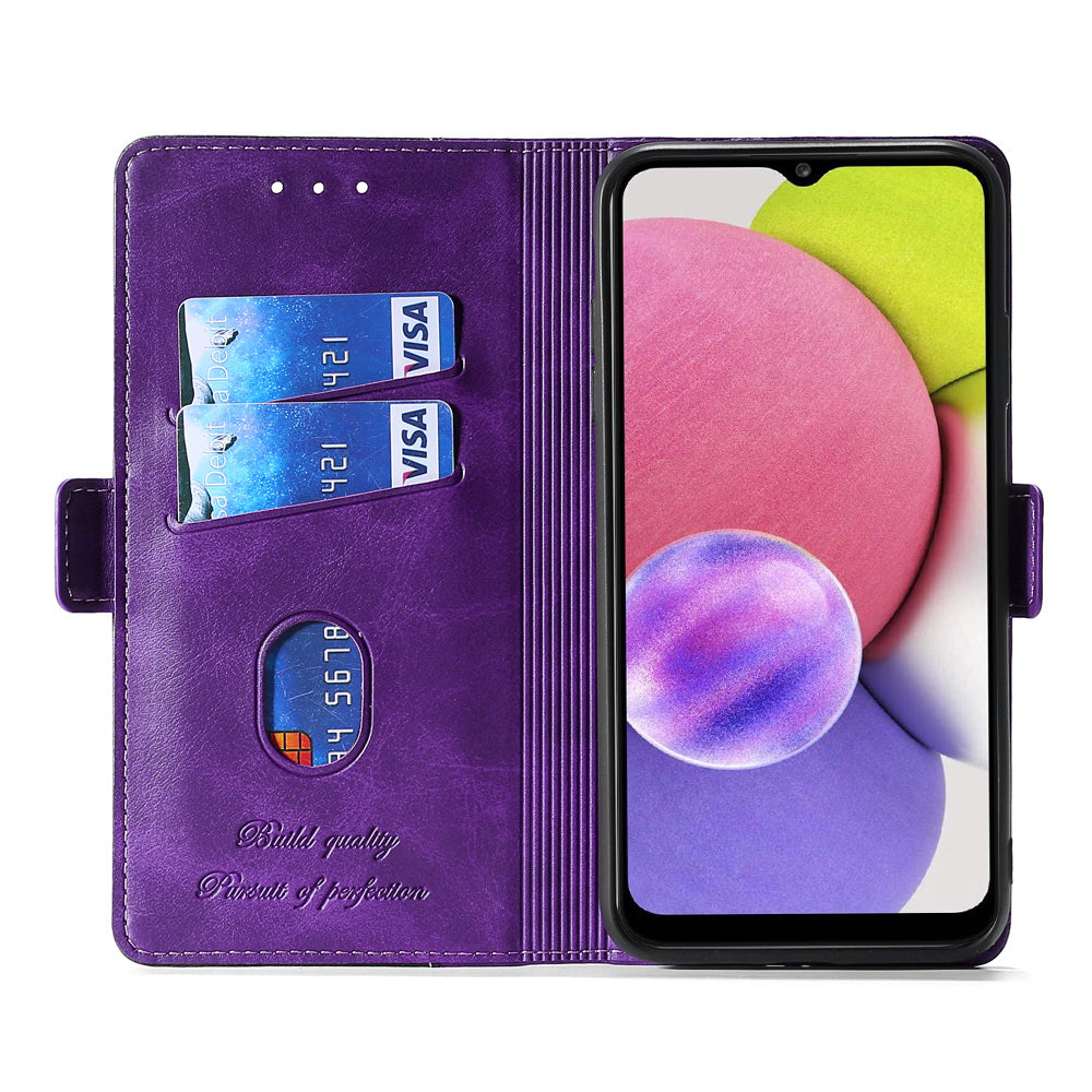 For Samsung Galaxy S24 Case Dual-color Flip Stand Leather Phone Cover