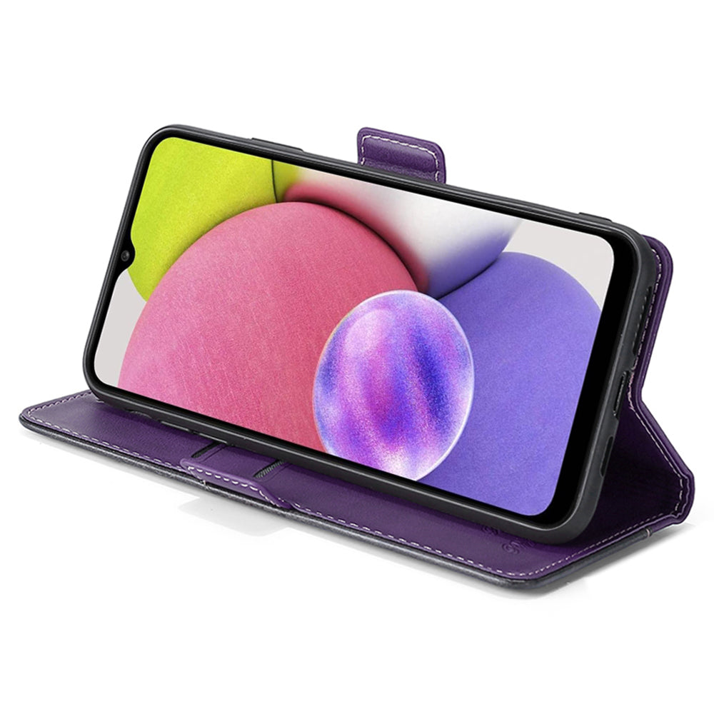 For Samsung Galaxy S24 Case Dual-color Flip Stand Leather Phone Cover