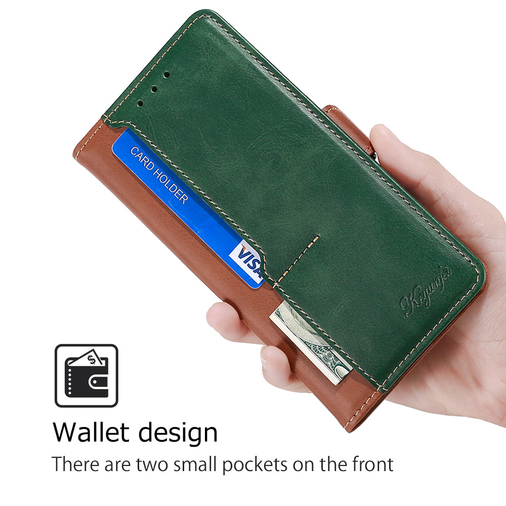 For Samsung Galaxy Xcover7 Leather Case Splicing Color Wallet Phone Cover