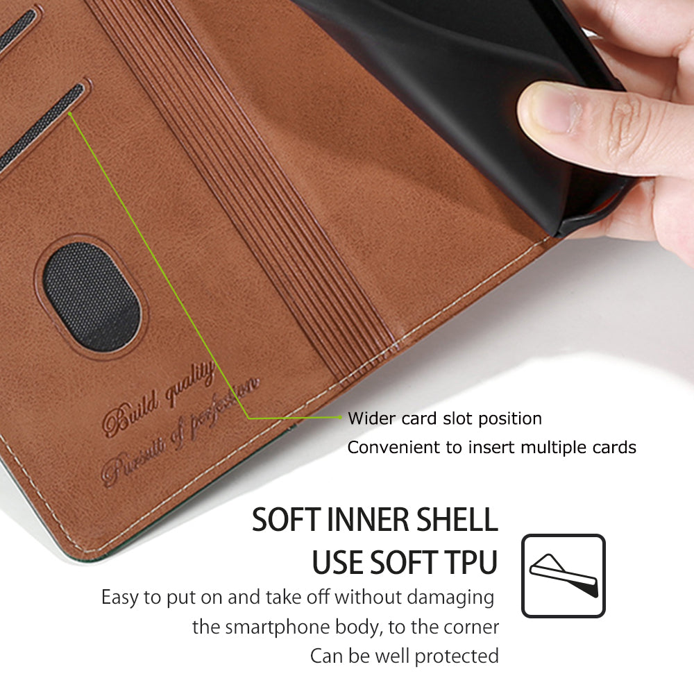 For Samsung Galaxy Xcover7 Leather Case Splicing Color Wallet Phone Cover