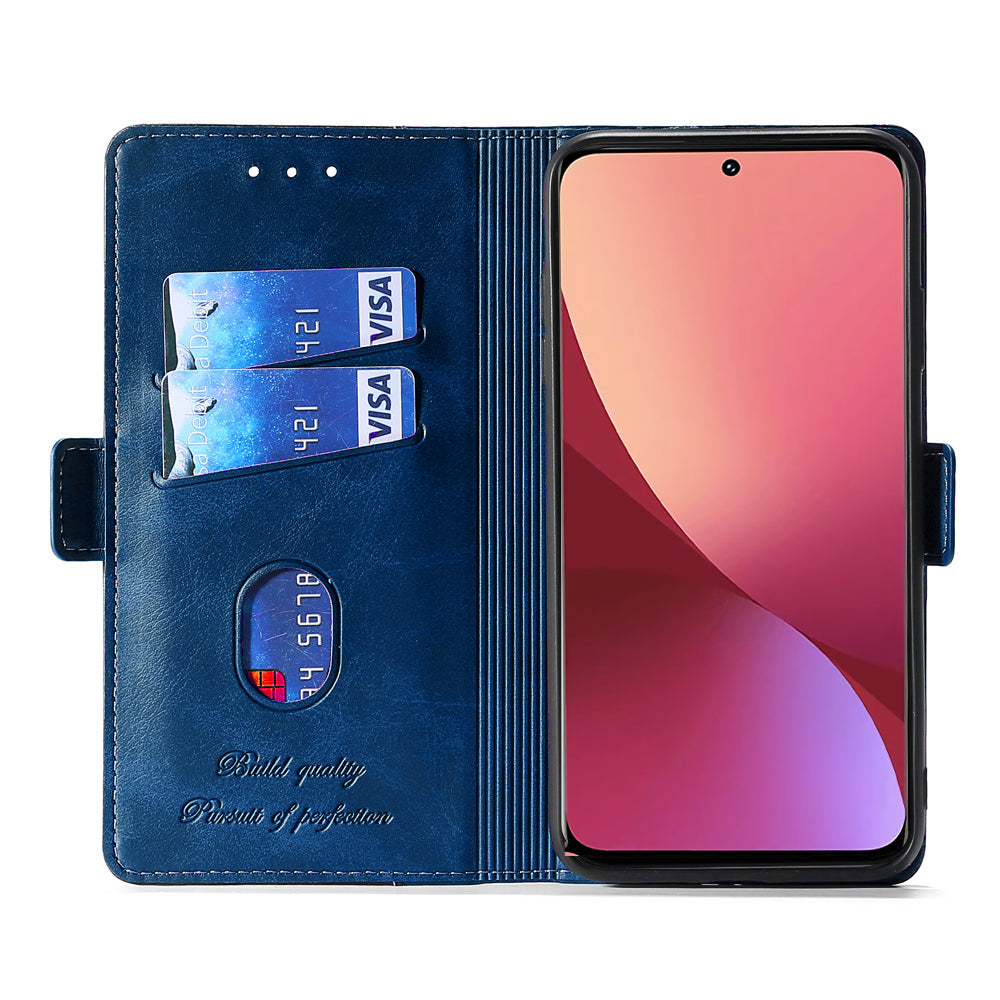 For Xiaomi Redmi Note 13 4G Magnetic Phone Case Dual-color PU Leather Stand Cover