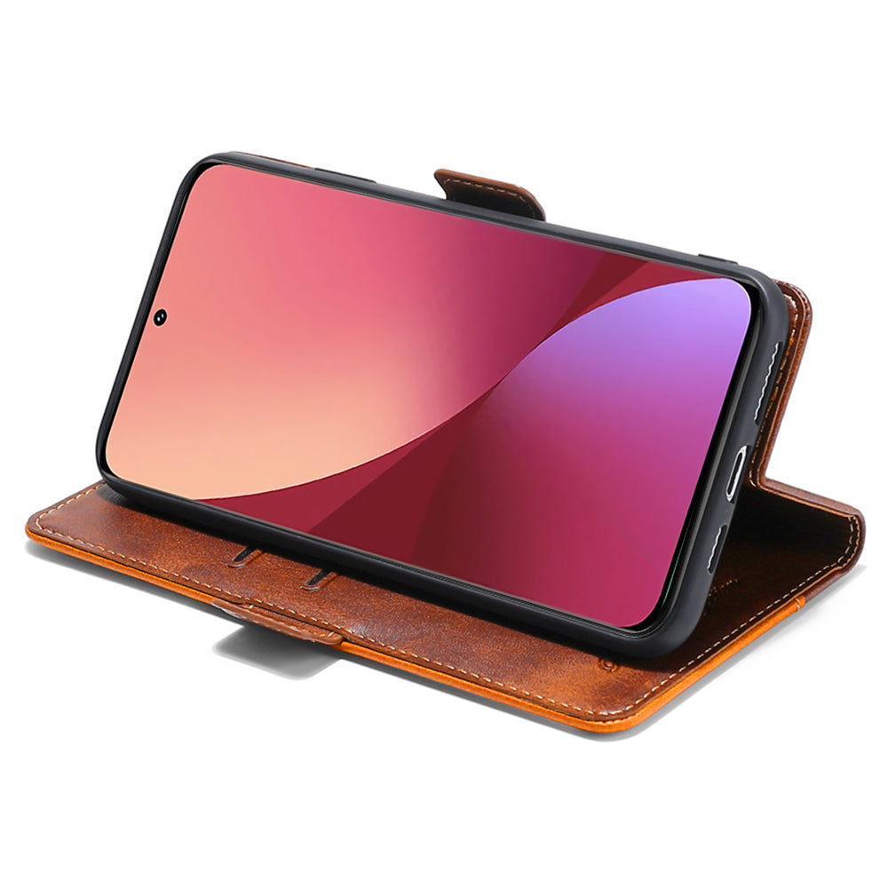 For Realme GT5 Pro 5G Wallet Case Dual-color PU Leather Stand Mobile Phone Cover