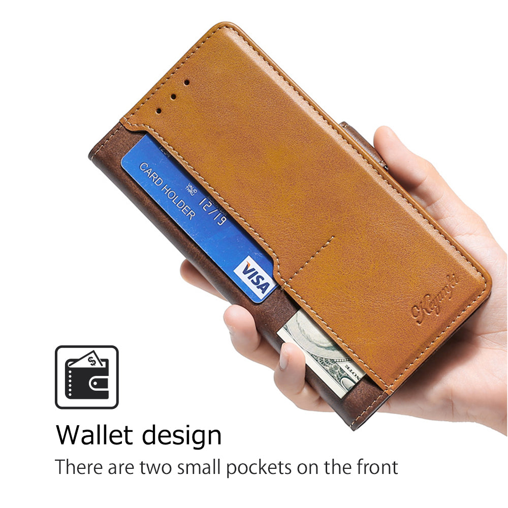 For Huawei nova 12 5G Cell Phone Case Dual-color PU Leather Cover with Magnetic Closure