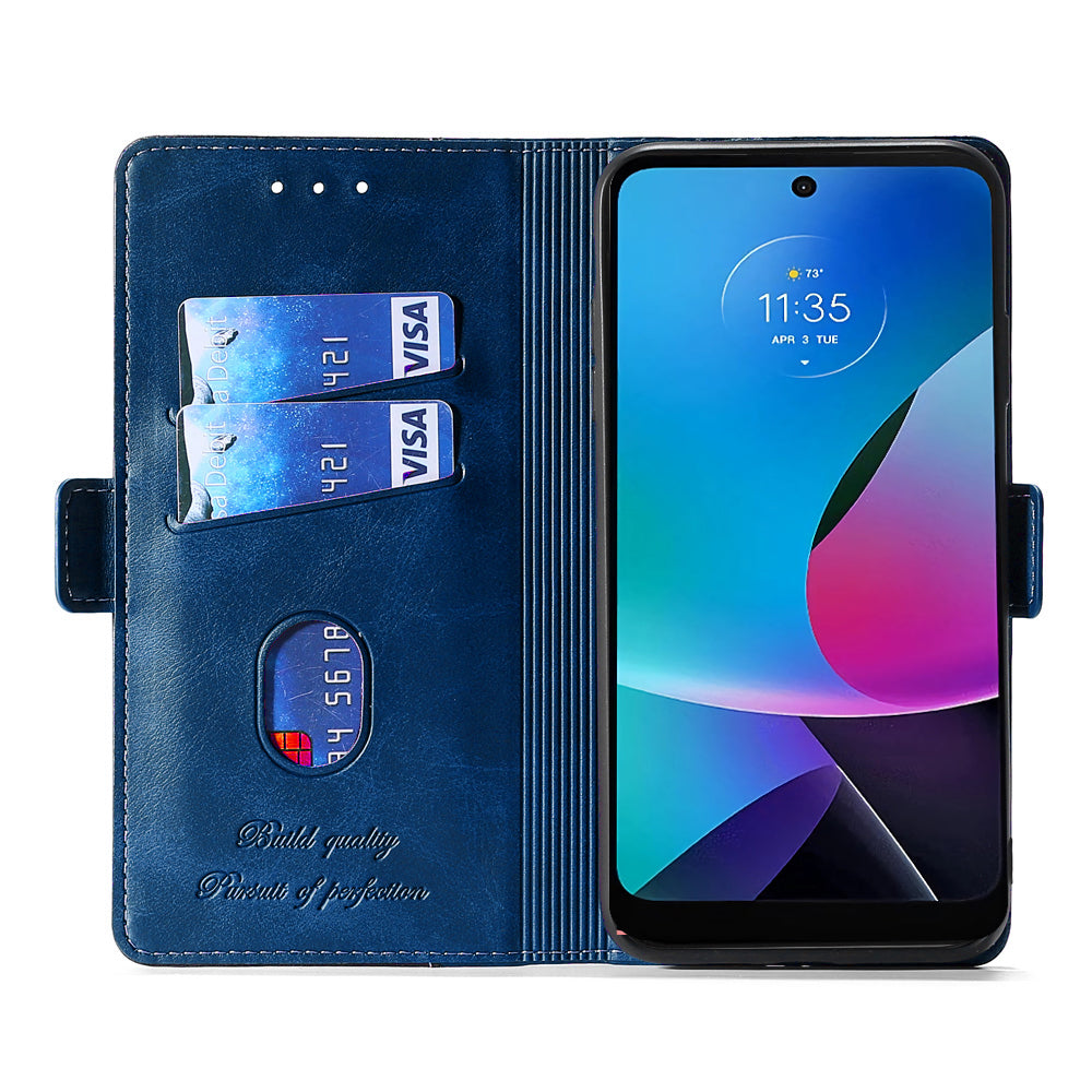 For Motorola Moto G Play (2024) 4G Case Dual-Color Stand Leather Flip Phone Cover