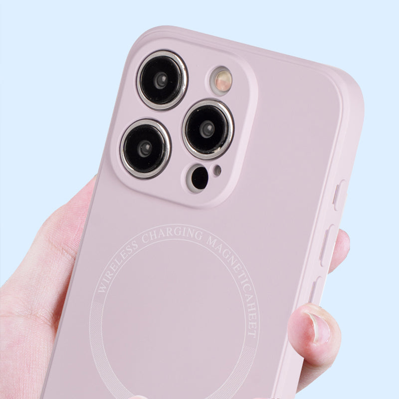 For iPhone 13 Pro Magnetic Phone Case Anti-Scratch TPU+PU Leather Phone Cover