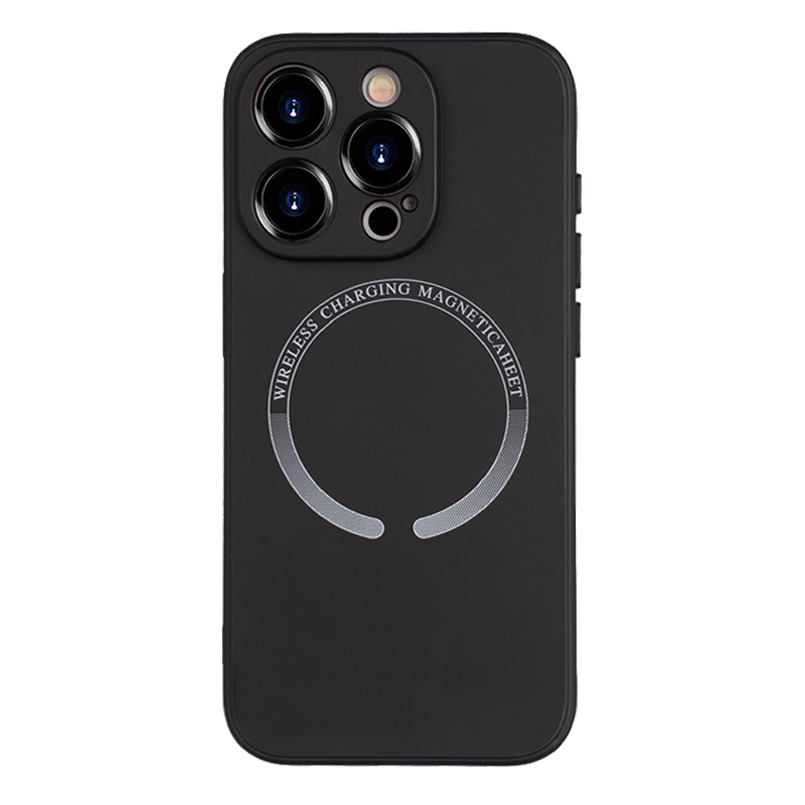 For iPhone 13 Pro Max Shock Absorbing Magnetic Case PU Leather Coated TPU Phone Cover