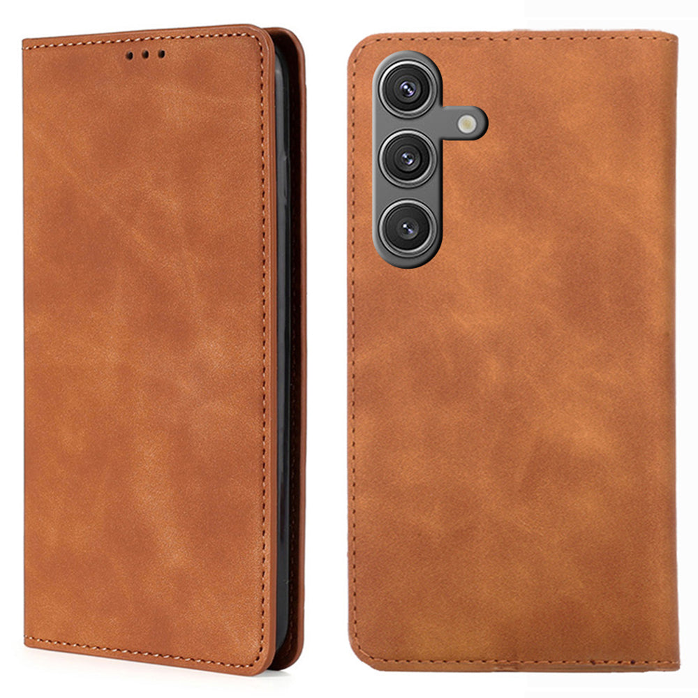 For Samsung Galaxy S23 FE Leather Case Magnetic Auto Closing Card Holder Phone Cover