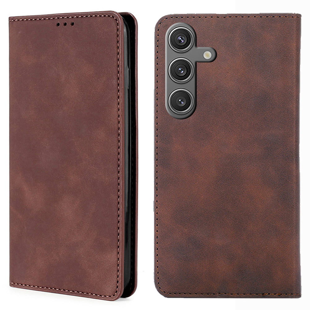 For Samsung Galaxy S23 FE Leather Case Magnetic Auto Closing Card Holder Phone Cover
