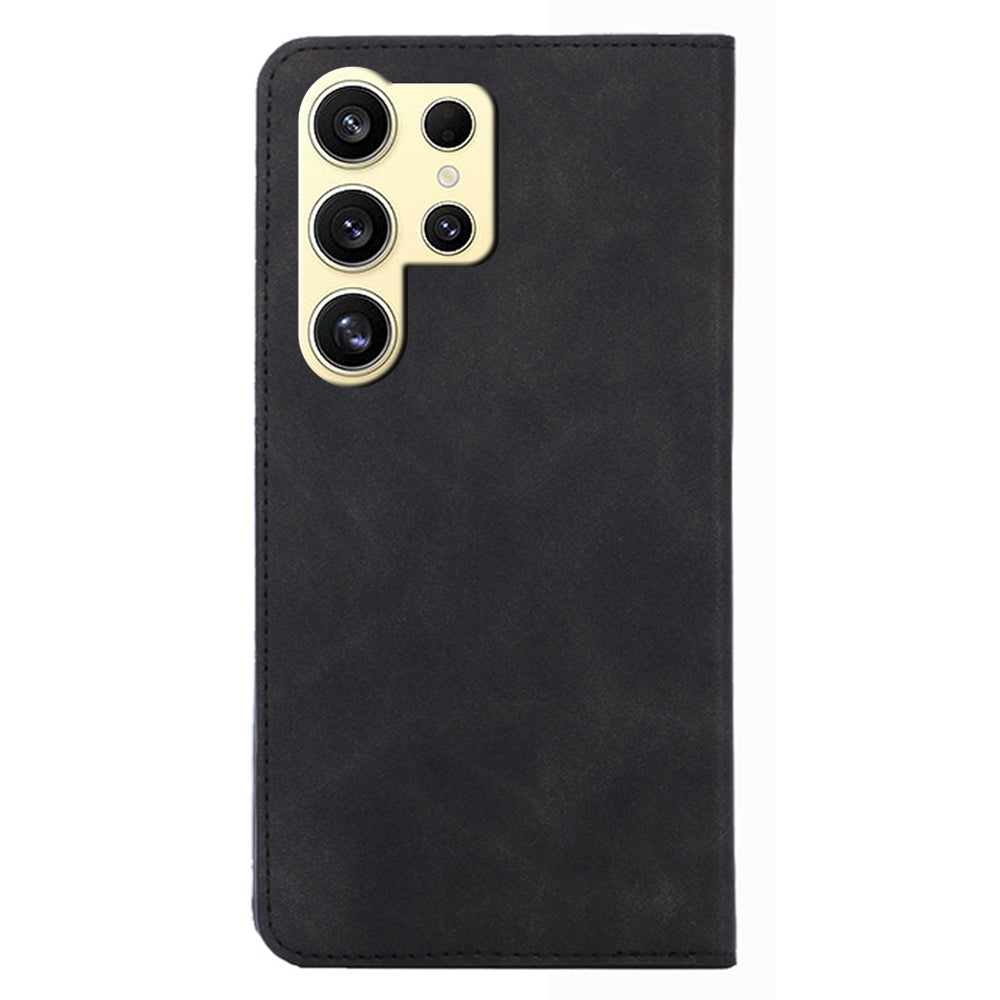 For Samsung Galaxy S24 Ultra Case Stand Card Slots PU Leather Folio Flip Phone Cover