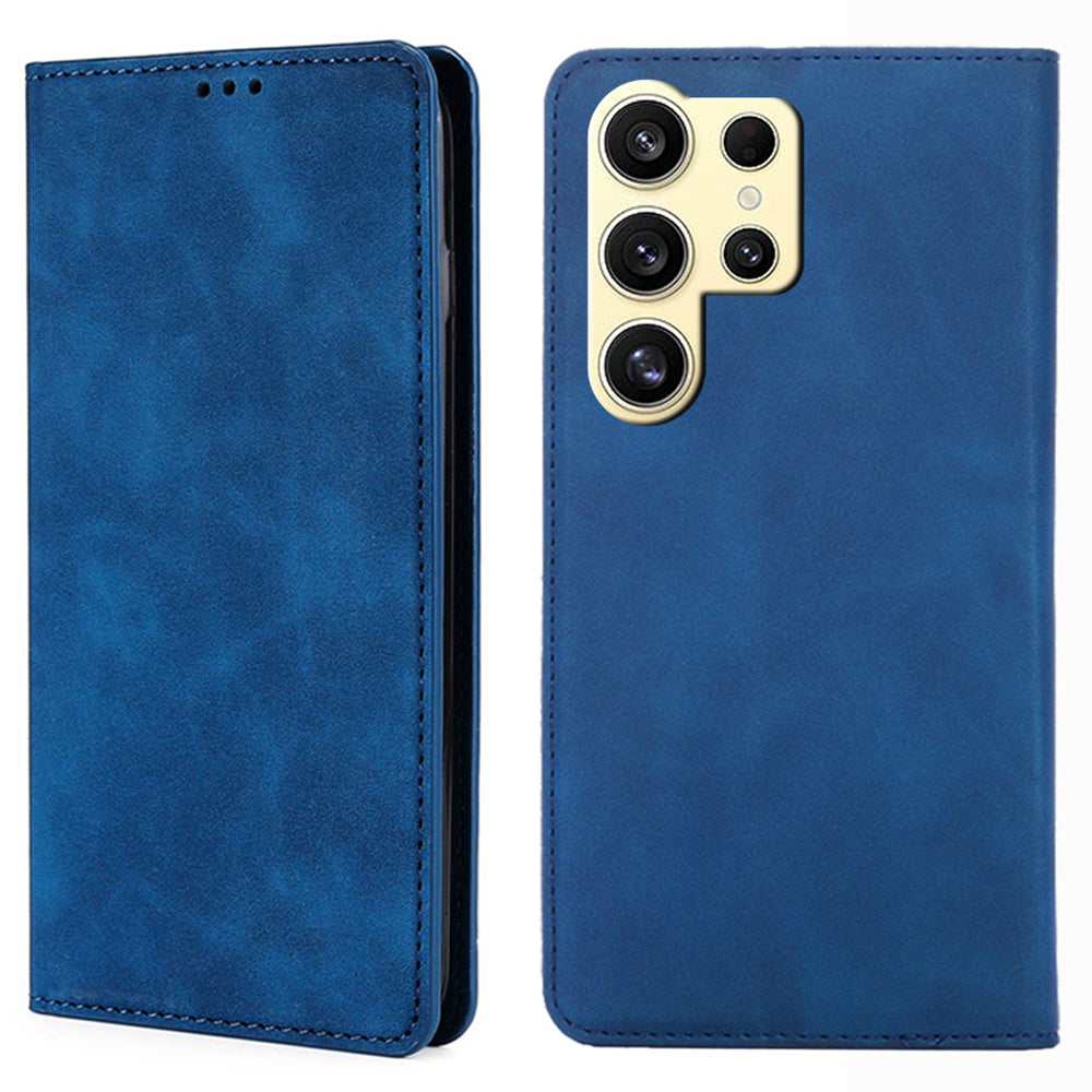 For Samsung Galaxy S24 Ultra Case Stand Card Slots PU Leather Folio Flip Phone Cover