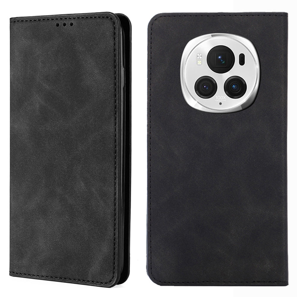For Honor Magic6 Pro 5G Magnetic Case Anti-scratch Stand Card Holder Phone Cover