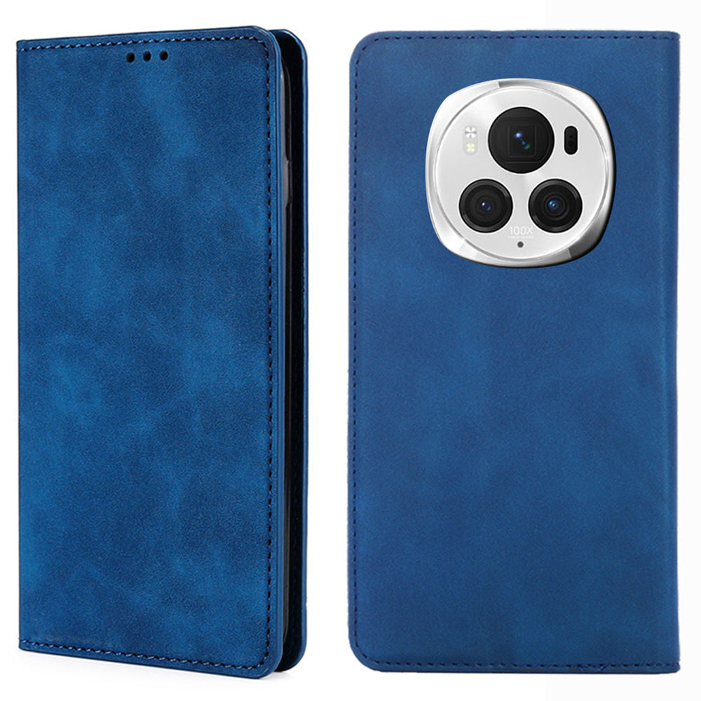 For Honor Magic6 Pro 5G Magnetic Case Anti-scratch Stand Card Holder Phone Cover
