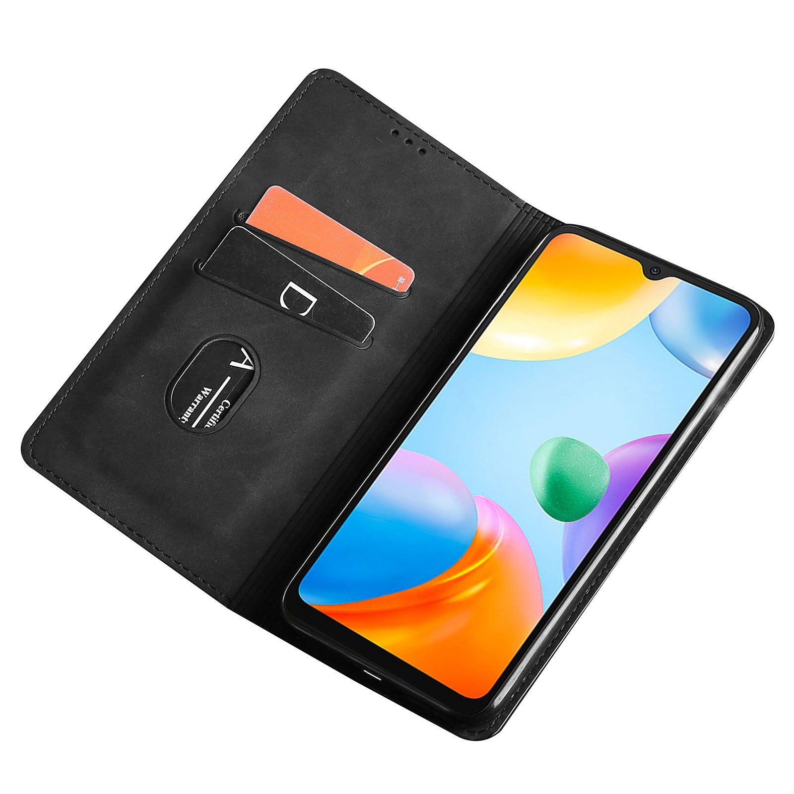 For Xiaomi Redmi Note 13 4G Case Skin-touch PU Leather Stand Smart Phone Cover