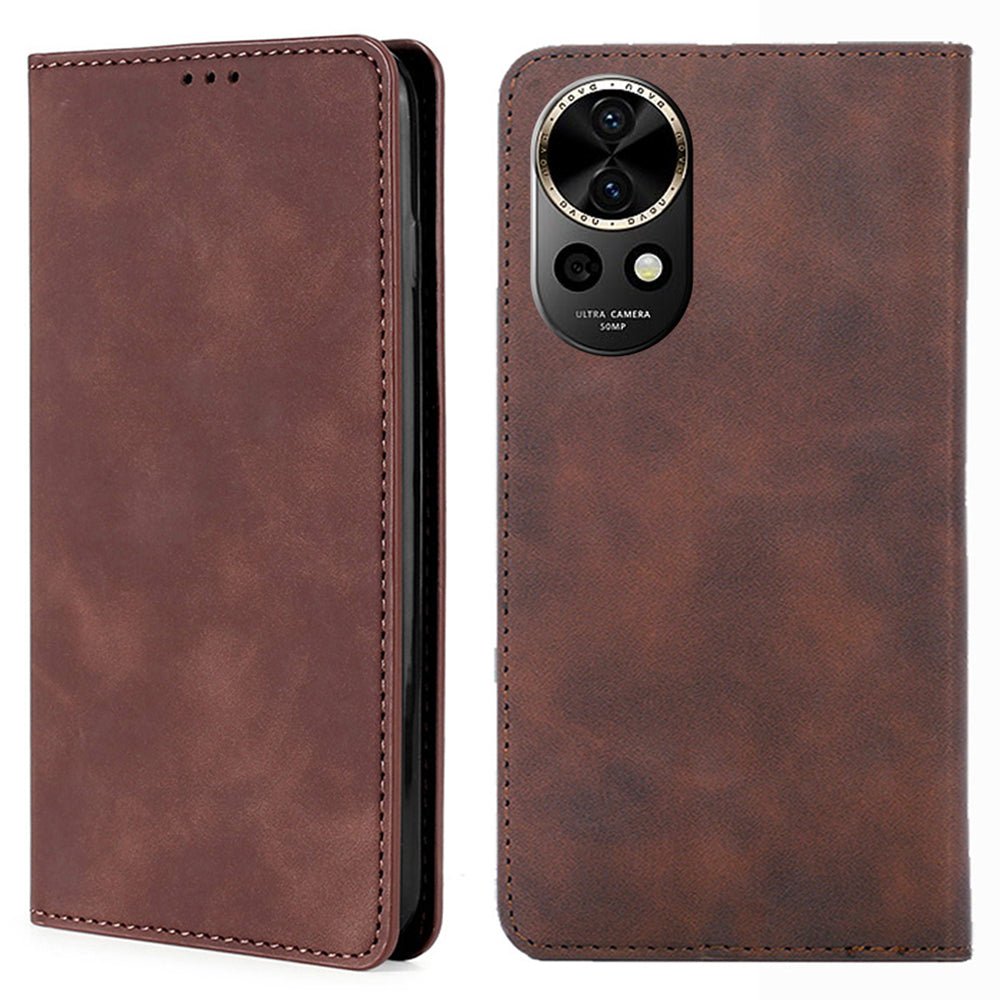 For Huawei nova 12 5G Case with Card Holder PU Leather Stand Phone Cover
