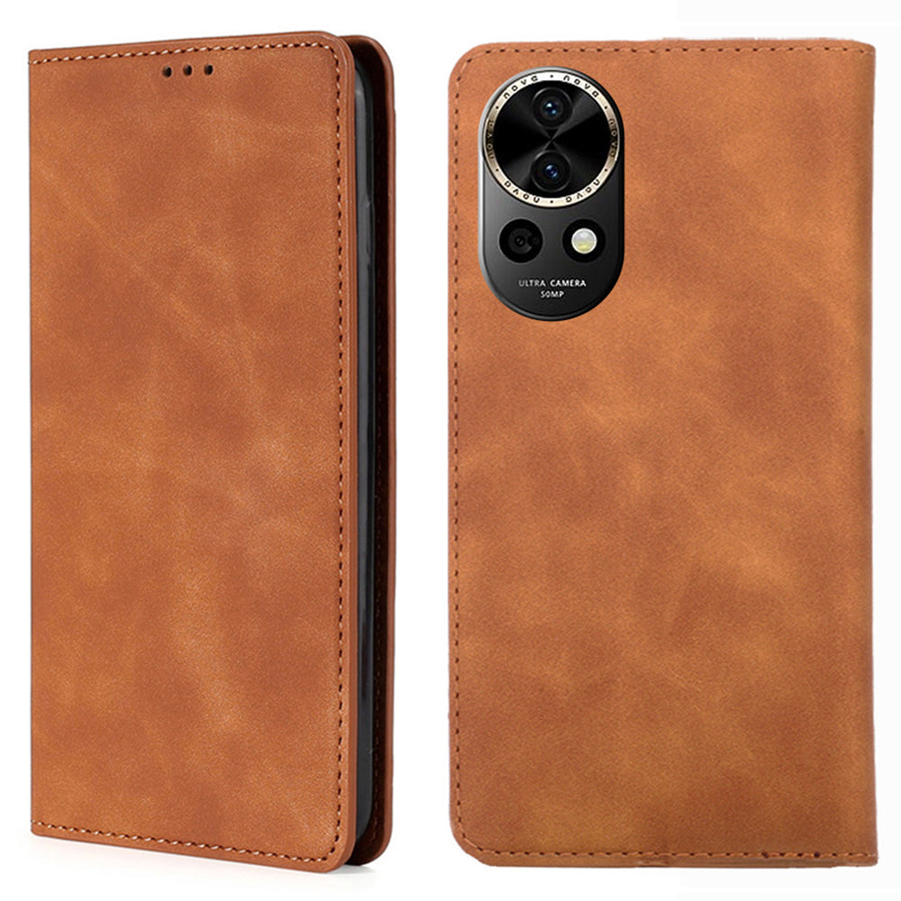 For Huawei nova 12 5G Case with Card Holder PU Leather Stand Phone Cover