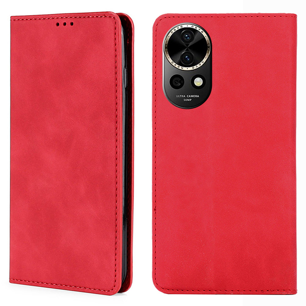 For Huawei nova 12 5G Case with Card Holder PU Leather Stand Phone Cover