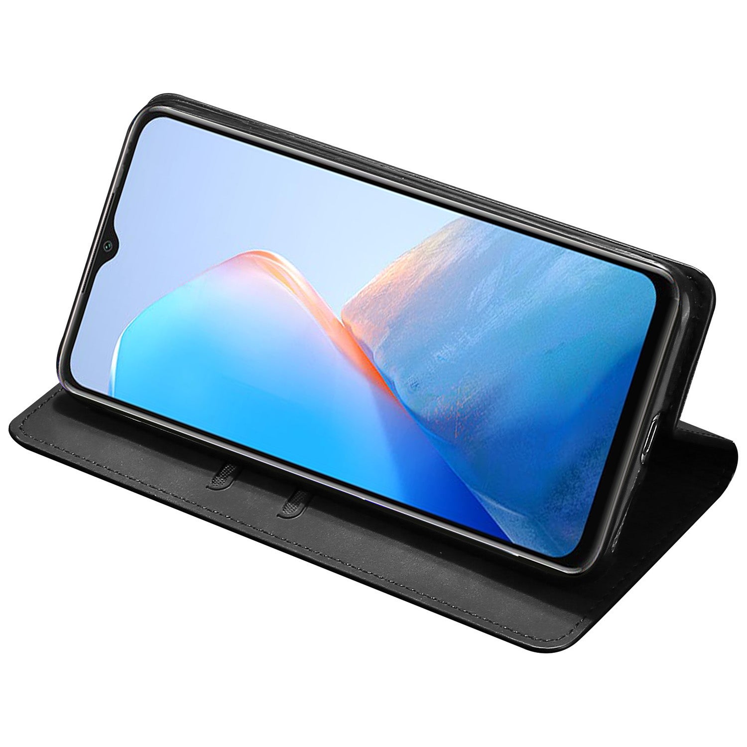 For Transsion Infinix Hot 40i Case Card Holder Skin-Touch Leather Flip Phone Cover
