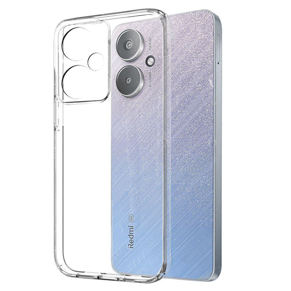 NORTHJO For Xiaomi Redmi 13C 5G Case Anti-scratch TPU Phone Shell with Tempered Glass Film