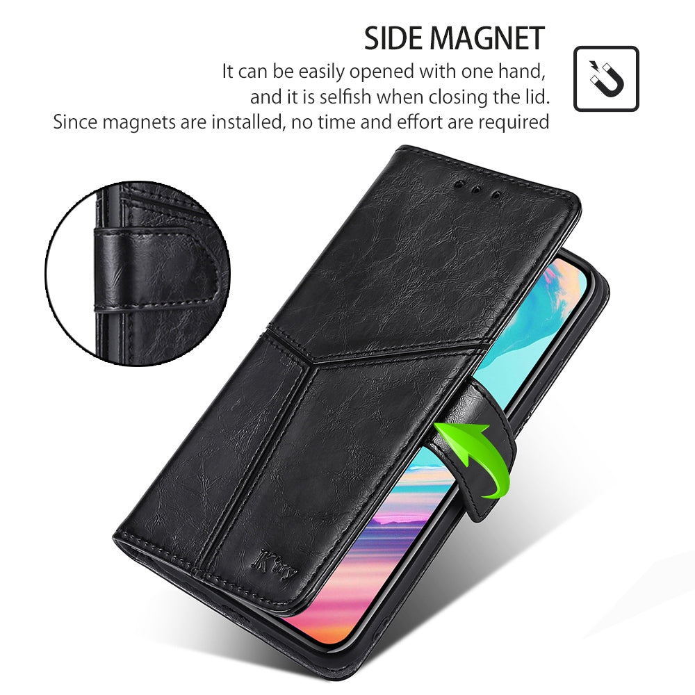 For Oppo Find X7 Ultra Case Geometric Splicing Wallet Stand Cell Phone Cover