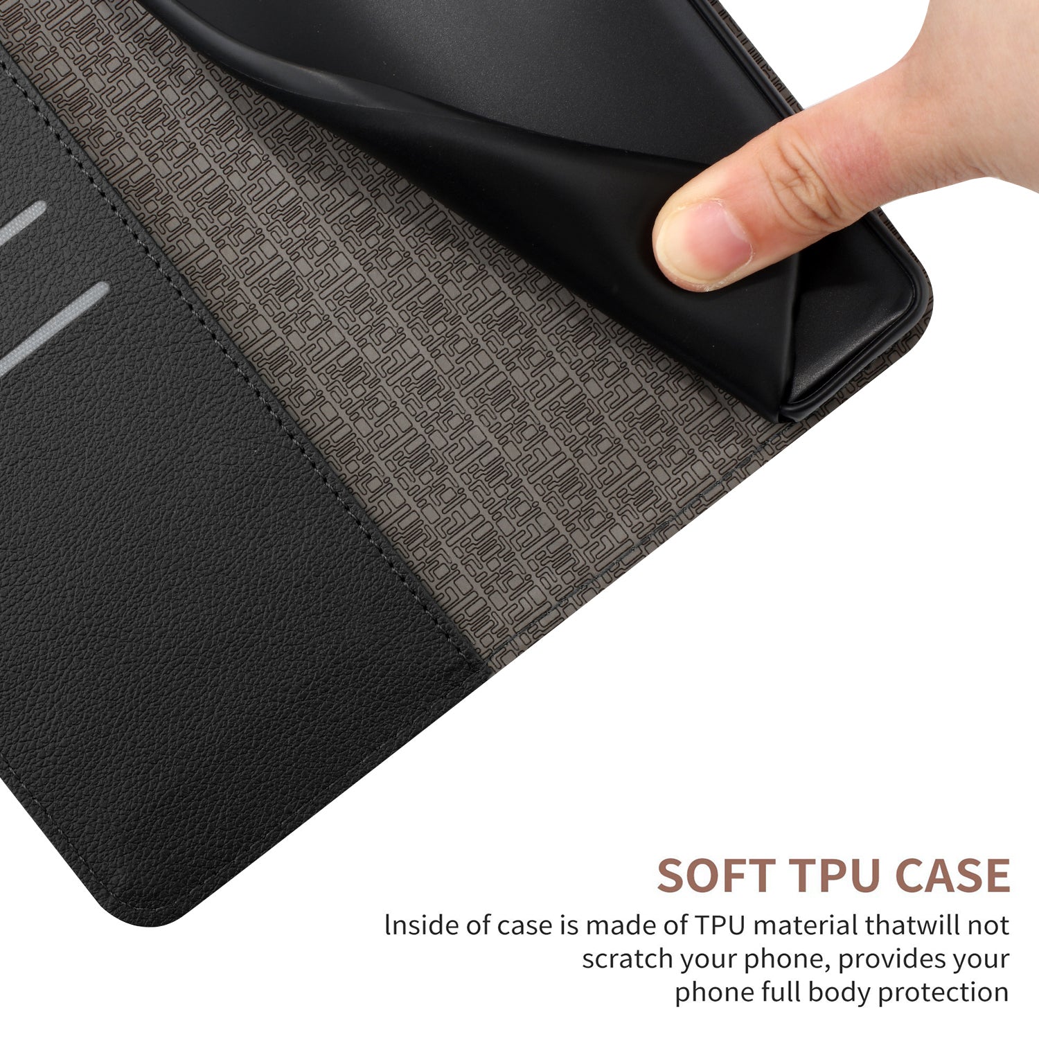 HT06 For Sony Xperia 10 VI Case Rhombus Pattern Imprinted Leather Wallet Phone Cover