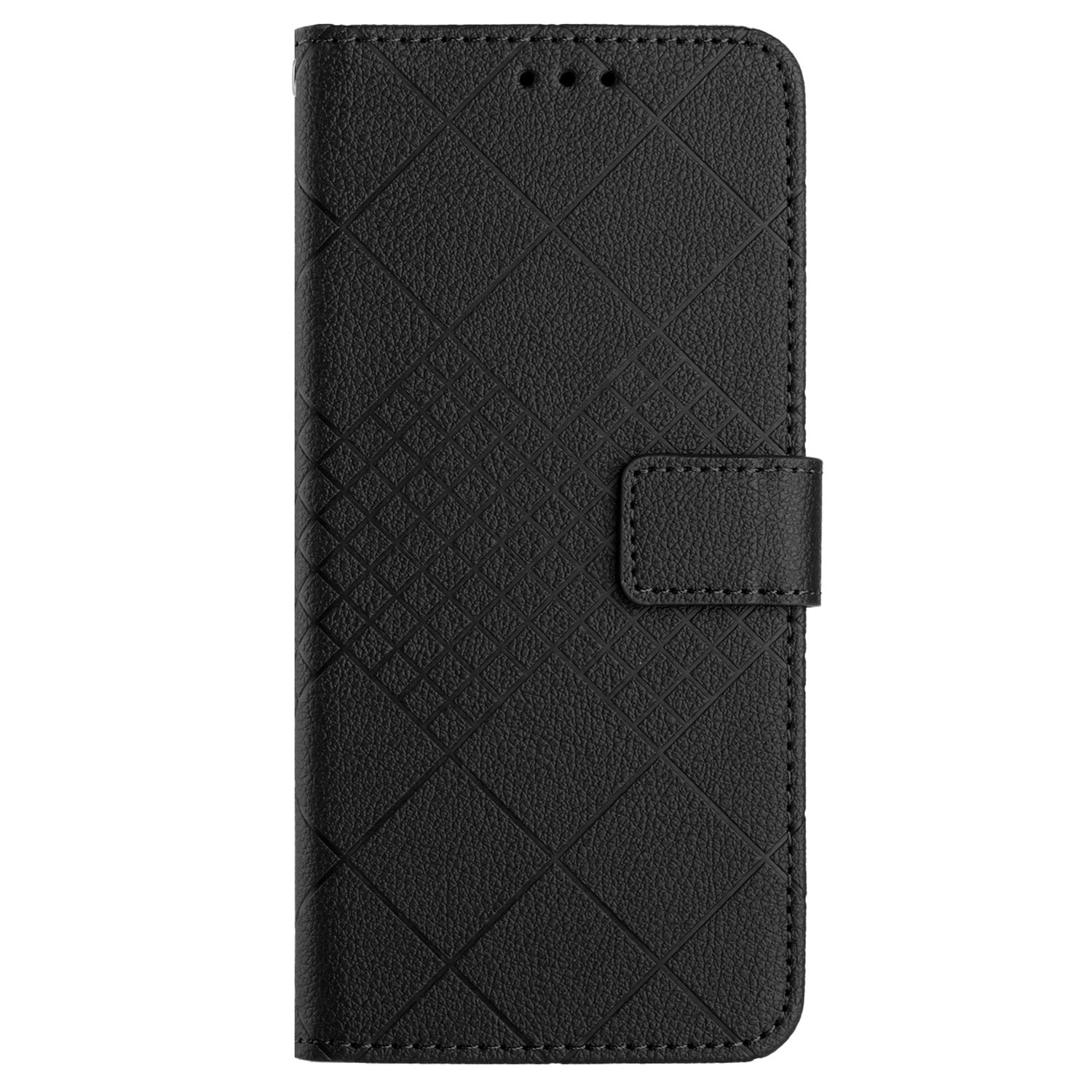 HT06 For Sony Xperia 10 VI Case Rhombus Pattern Imprinted Leather Wallet Phone Cover