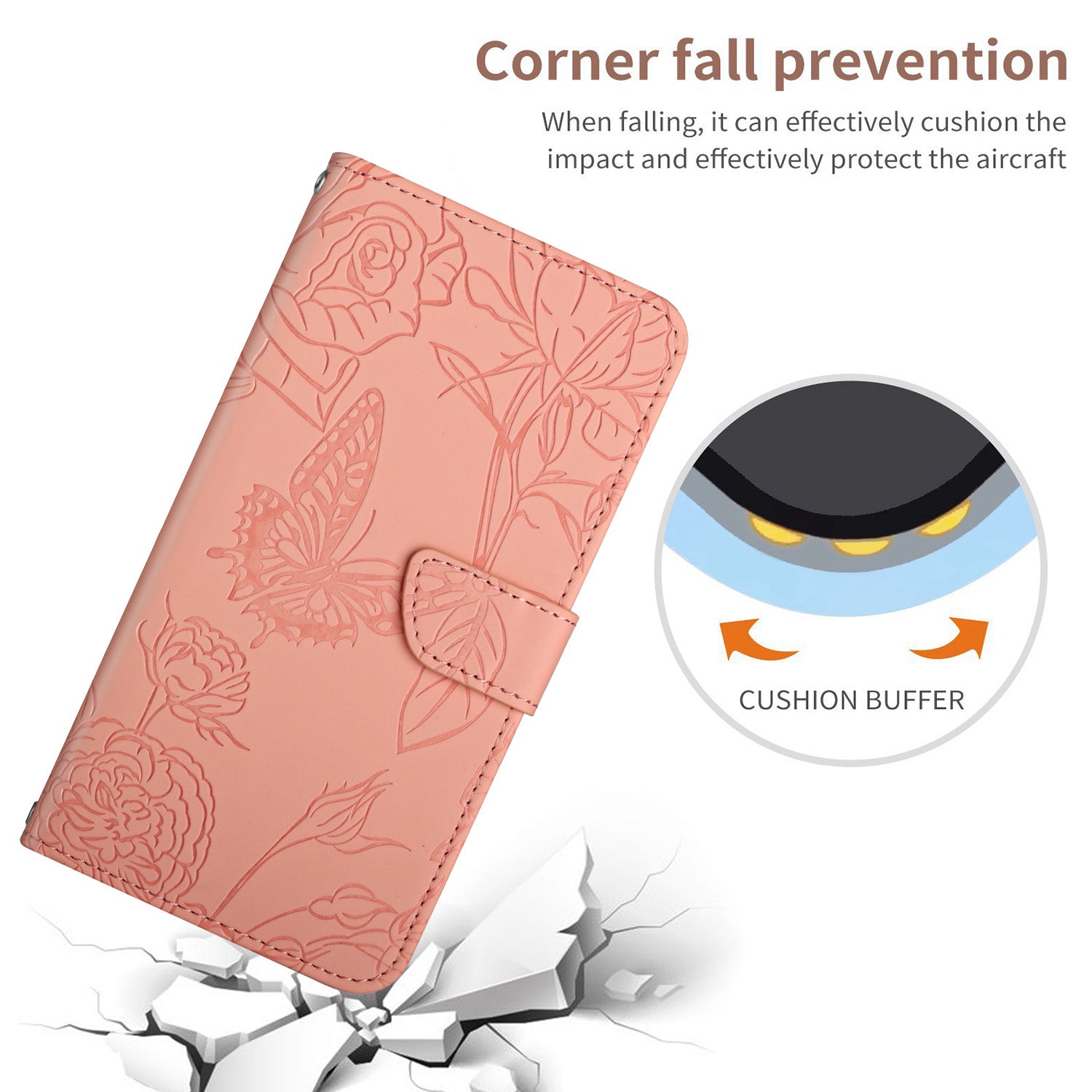 HT03 For Sony Xperia 10 VI Crossbody Case Butterfly Wallet PU Leather Phone Cover