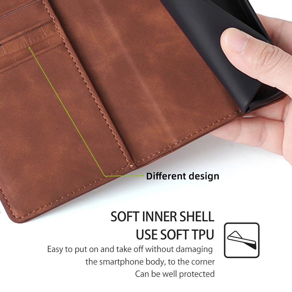 For Samsung Galaxy Xcover7 Case Crocodile Texture Leather Wallet Phone Cover