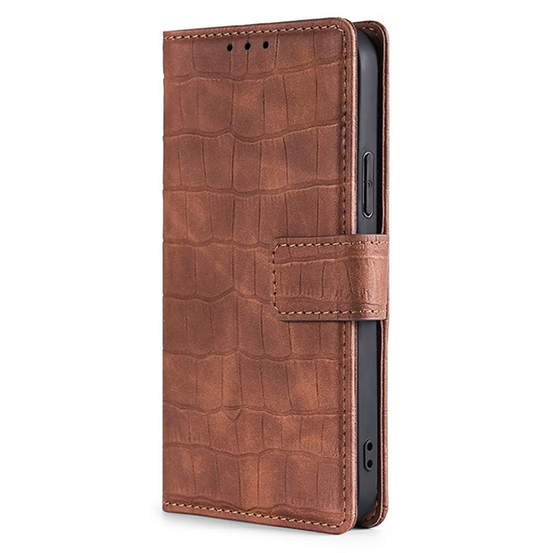For Samsung Galaxy Xcover7 Case Crocodile Texture Leather Wallet Phone Cover