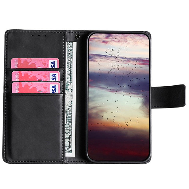 For Realme GT5 Pro 5G Wallet Case Crocodile Texture Leather Flip Phone Cover