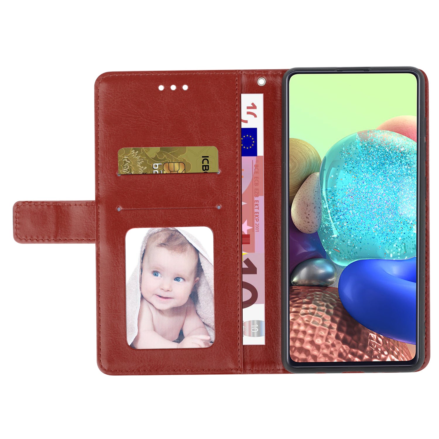 HT01 For Sony Xperia 1 VI Shockproof Case Y-shaped Lines Imprinted Phone Wallet Cover