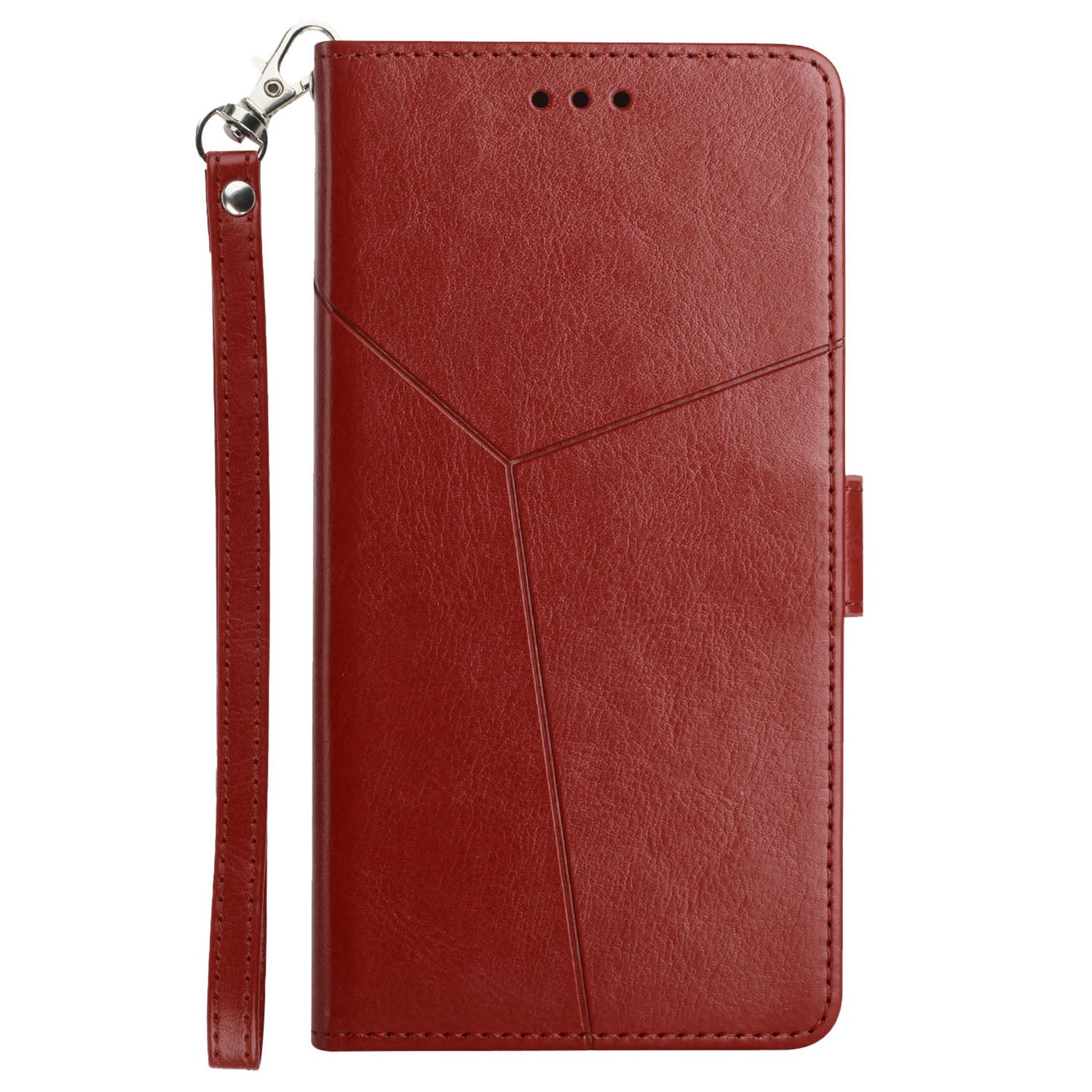 HT01 For Sony Xperia 1 VI Shockproof Case Y-shaped Lines Imprinted Phone Wallet Cover