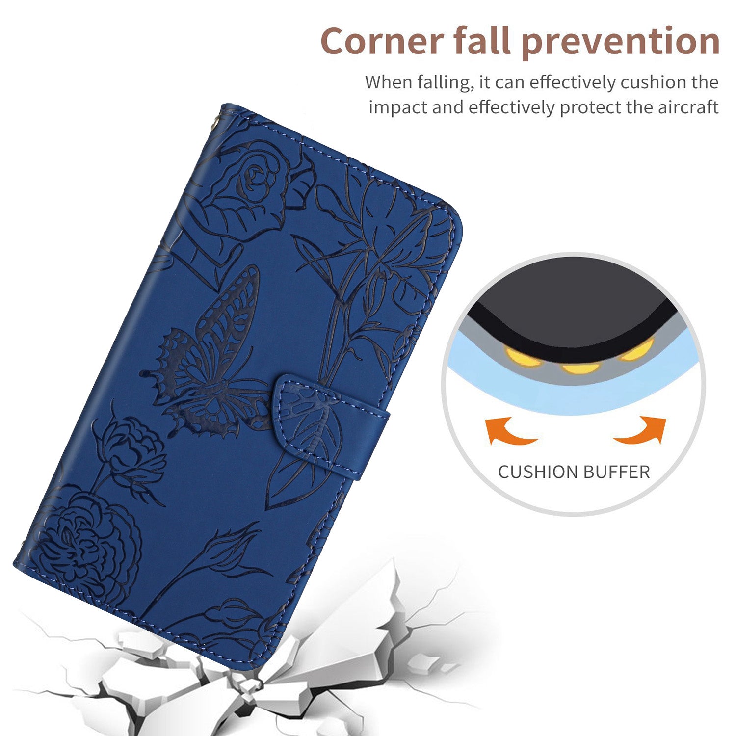 HT03 For Sony Xperia 1 VI Case with Wrist Strap Butterfly Flower Leather Phone Cover