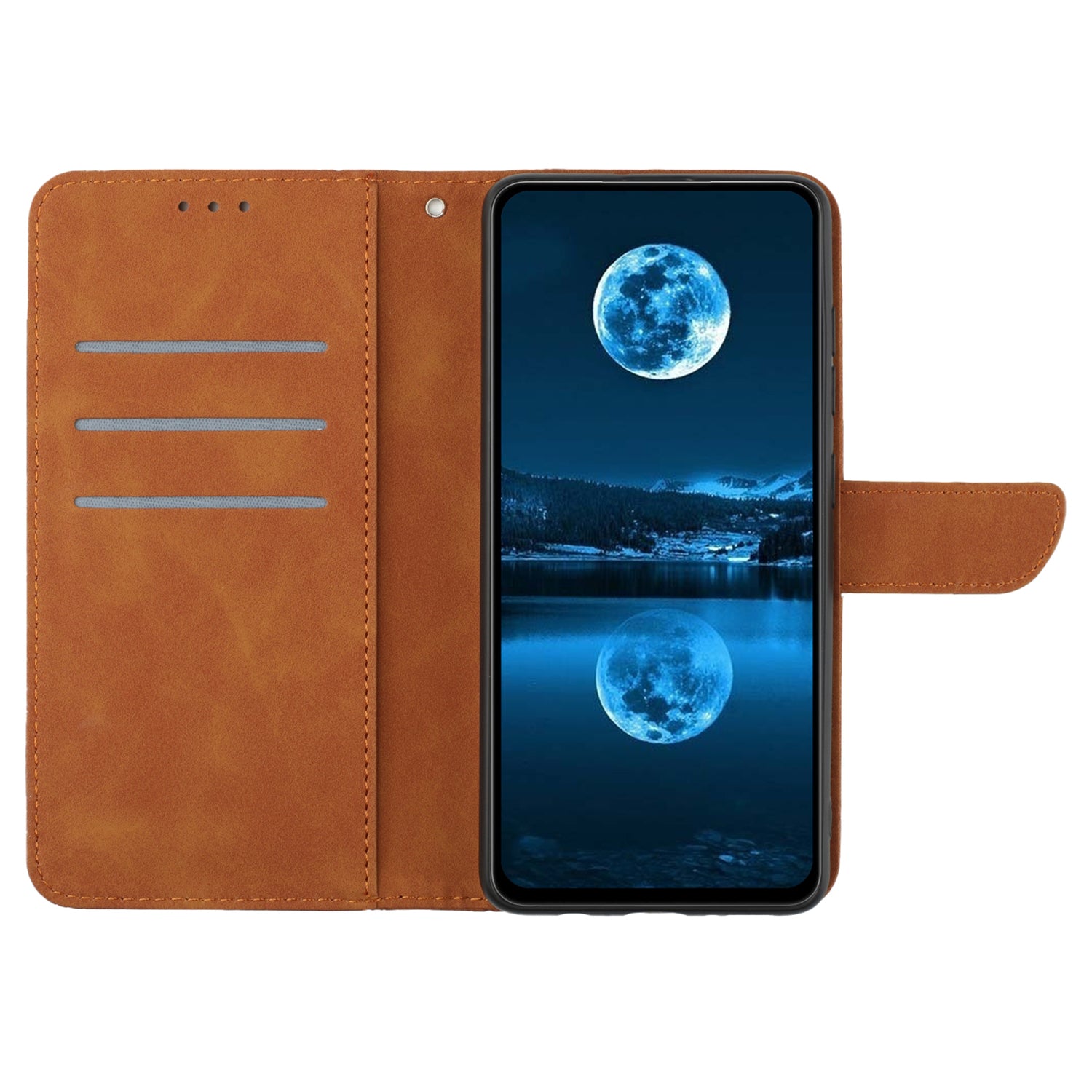 HT05 For Sony Xperia 1 VI Case Lines Imprinted Skin-touch Wallet Leather Phone Cover