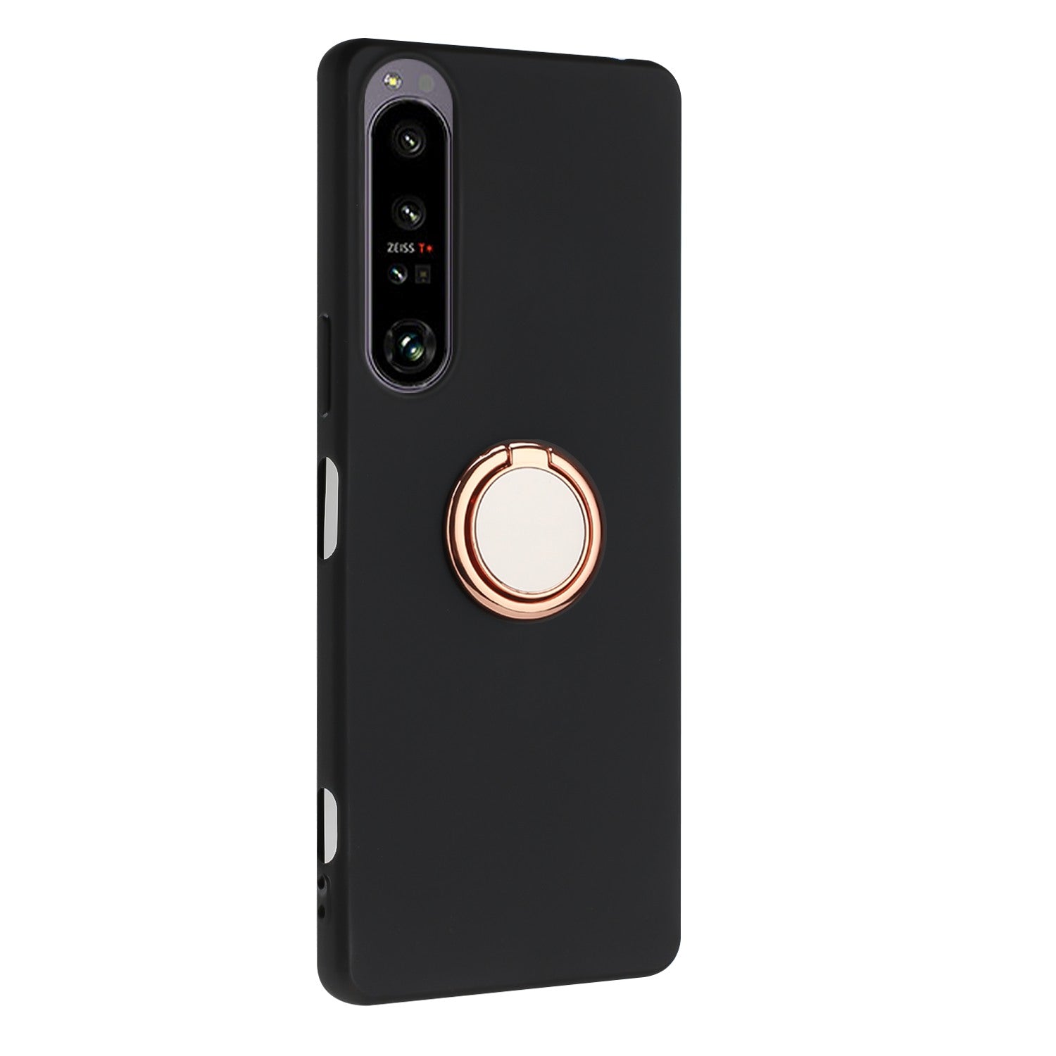 For Sony Xperia 1 VI Cell Phone Cases Matte Soft TPU Cover with Ring Holder Kickstand