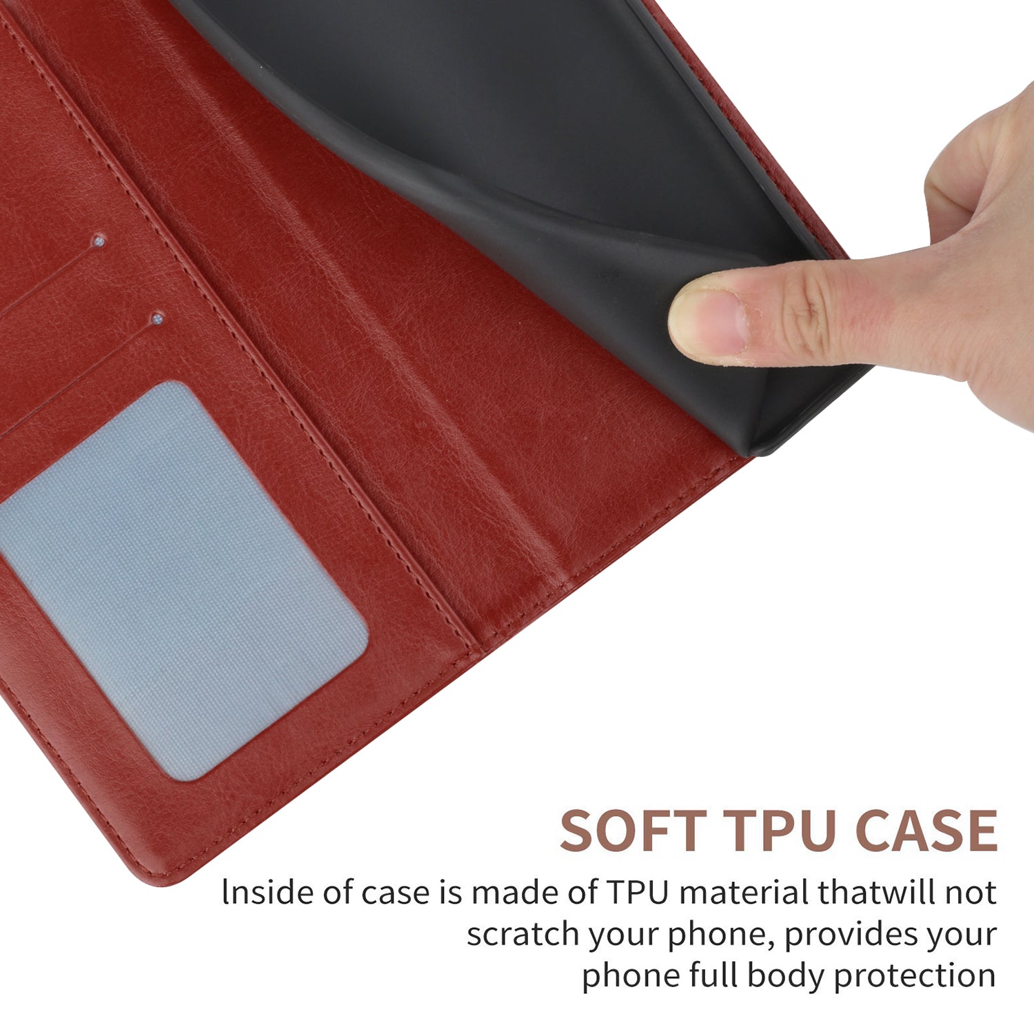 HT01 For vivo Y03 Case Stand Wallet Leather Phone Cover Imprinted Y-shaped Lines