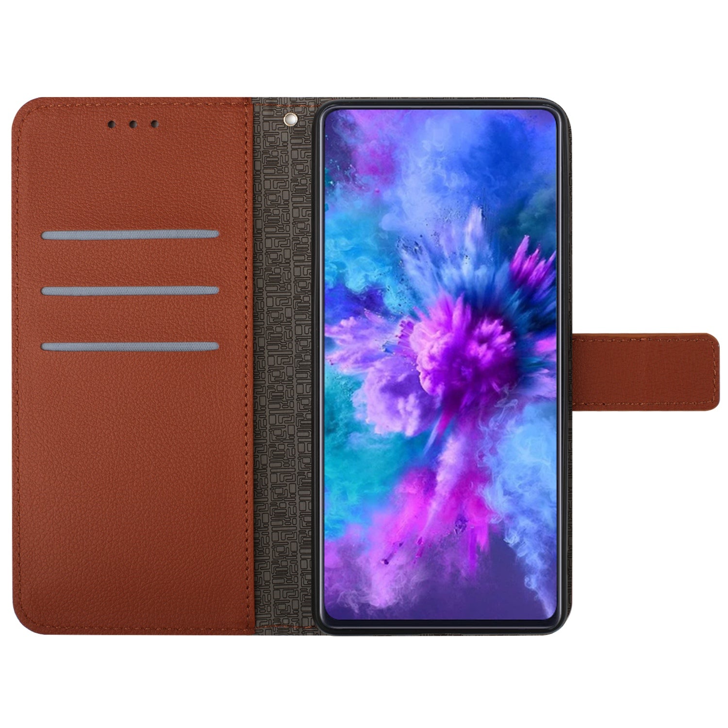 HT06 For vivo Y03 Wallet Phone Case Rhombus Pattern Imprinted Leather Cover