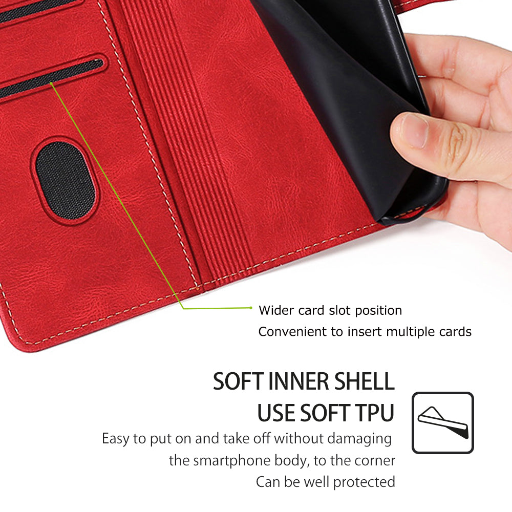 For Samsung Galaxy S23 FE Leather Cover Stand Wallet Shockproof Phone Case