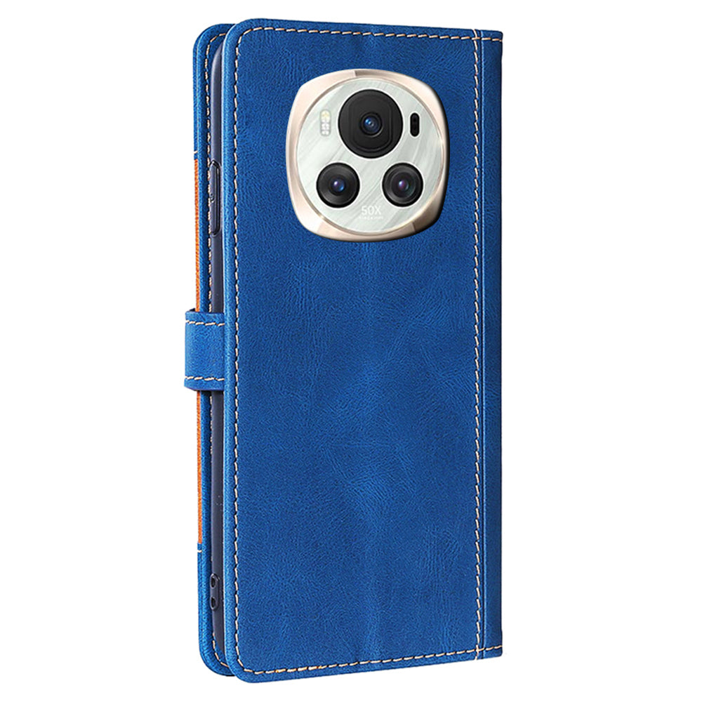 For Honor Magic6 5G Case Straw Hat Pattern Wallet Anti-fall Leather Phone Cover