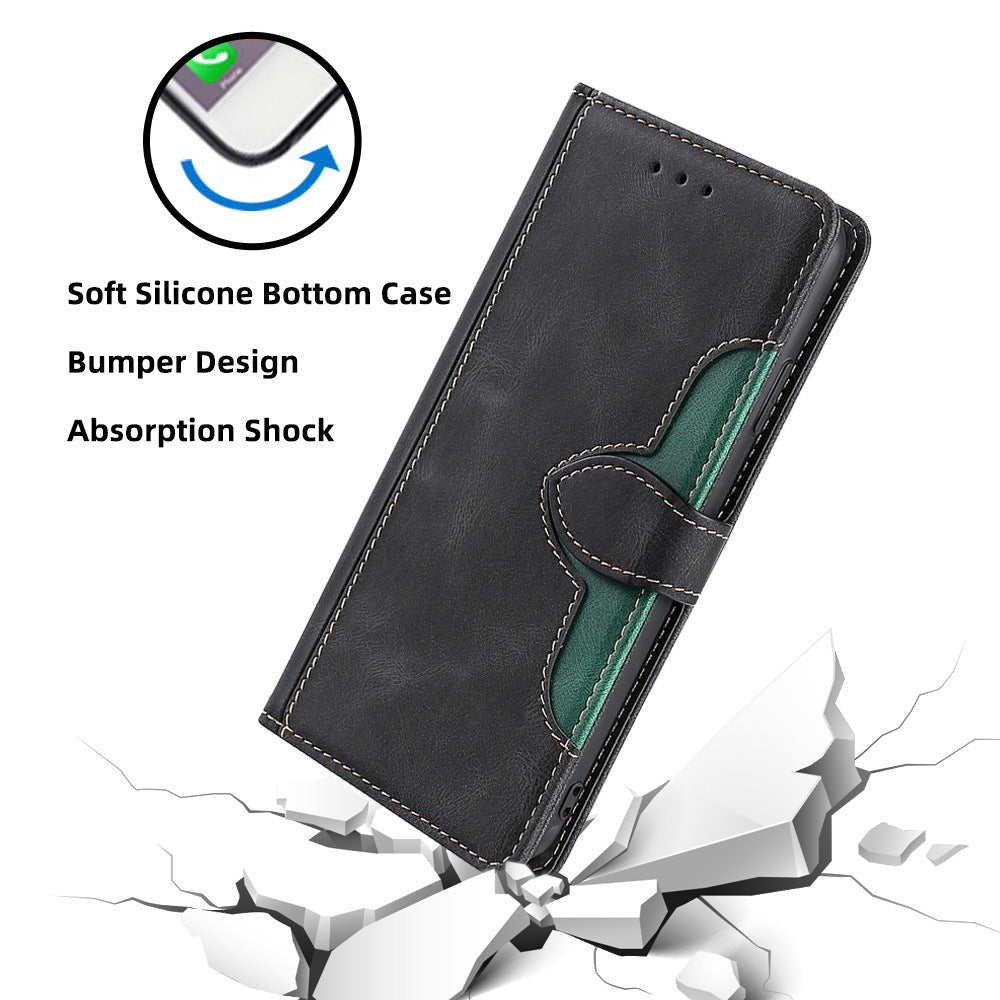 For Honor Magic6 Pro 5G Cell Phone Case Straw Hat Pattern Stand Wallet Leather Cover