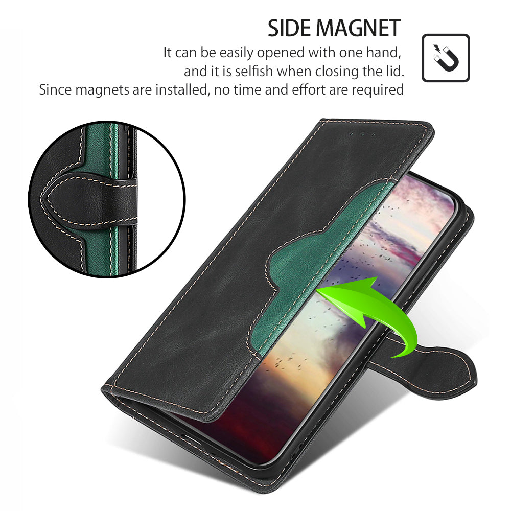 For Honor Magic6 Pro 5G Cell Phone Case Straw Hat Pattern Stand Wallet Leather Cover