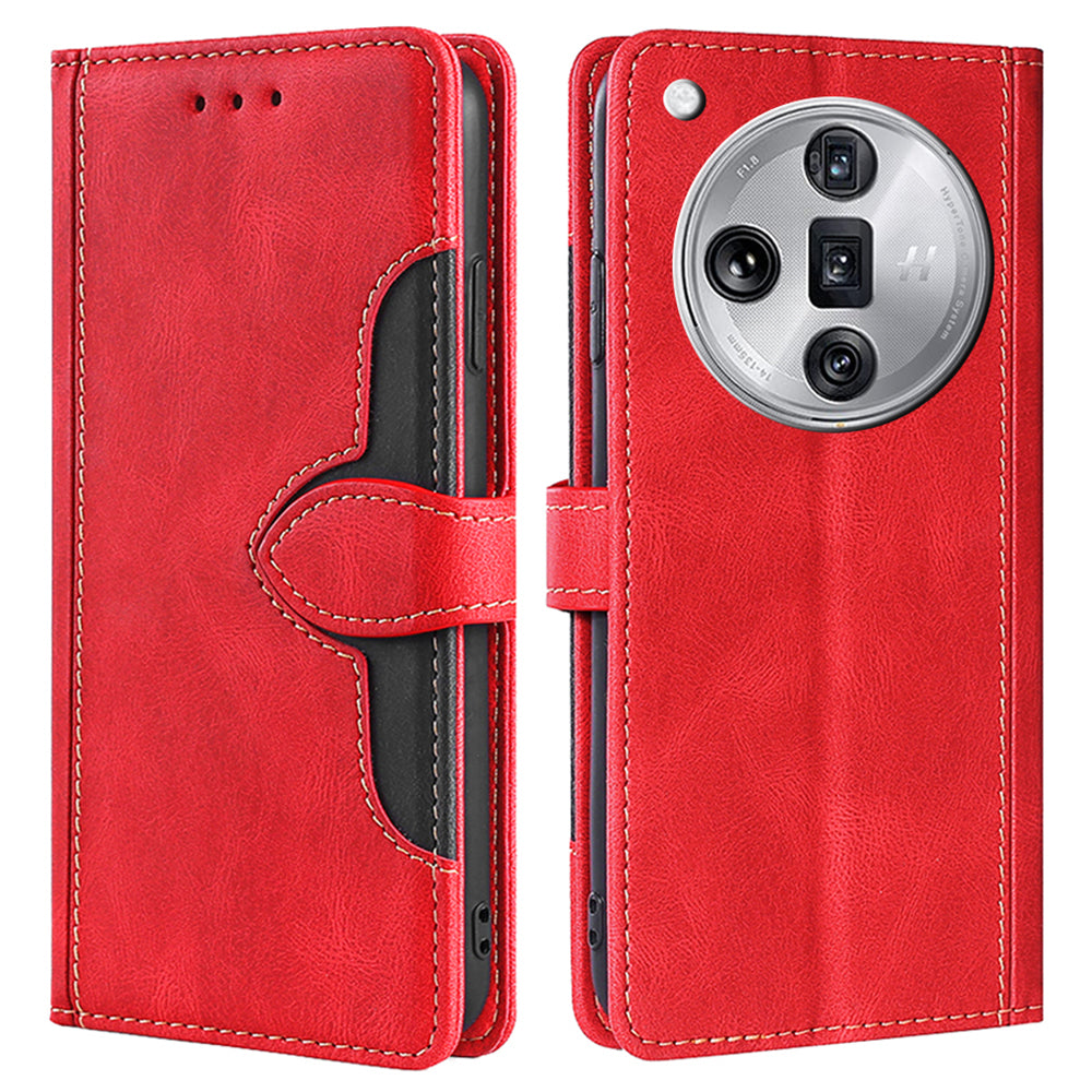 For Oppo Find X7 Ultra Wallet Case Straw Hat Pattern PU Leather Phone Cover
