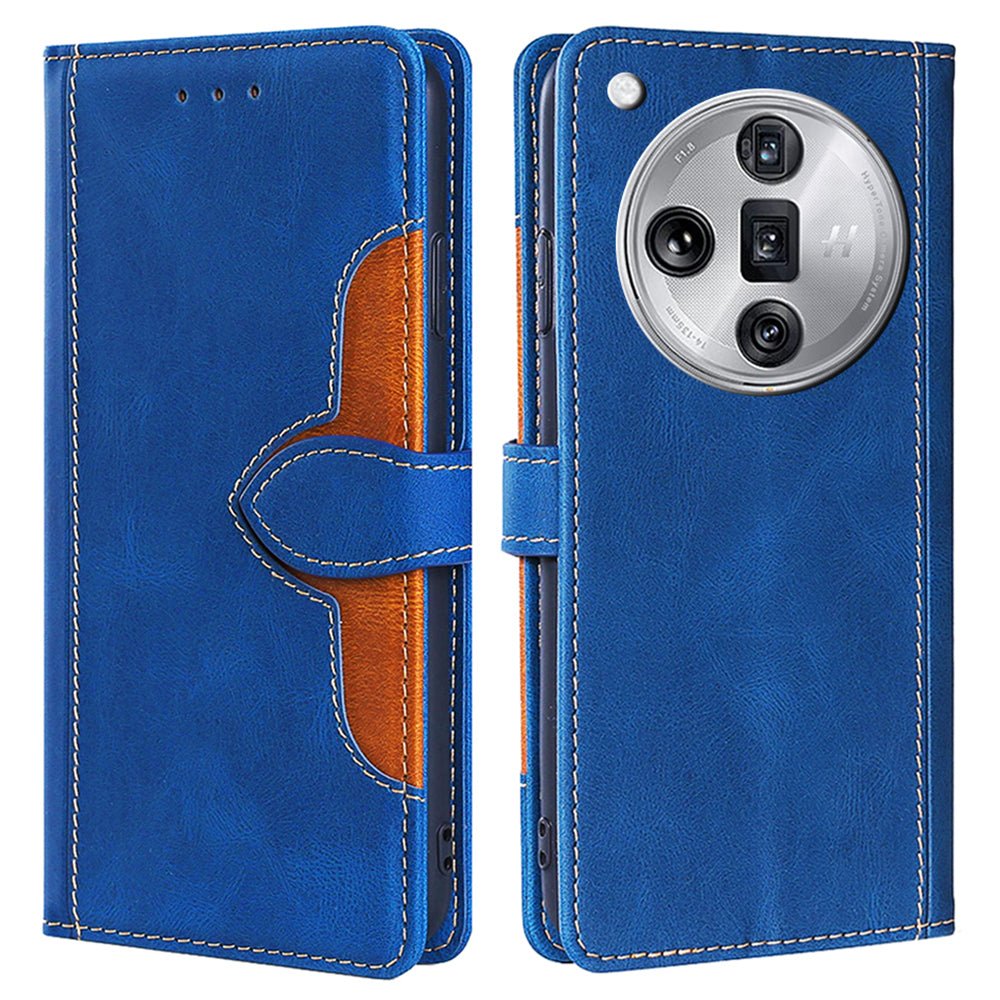 For Oppo Find X7 Ultra Wallet Case Straw Hat Pattern PU Leather Phone Cover