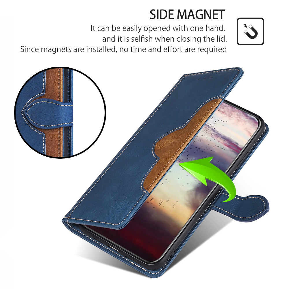 For Motorola Moto G Play (2024) 4G Case Skin-Feel Leather Wallet Stand Phone Cover